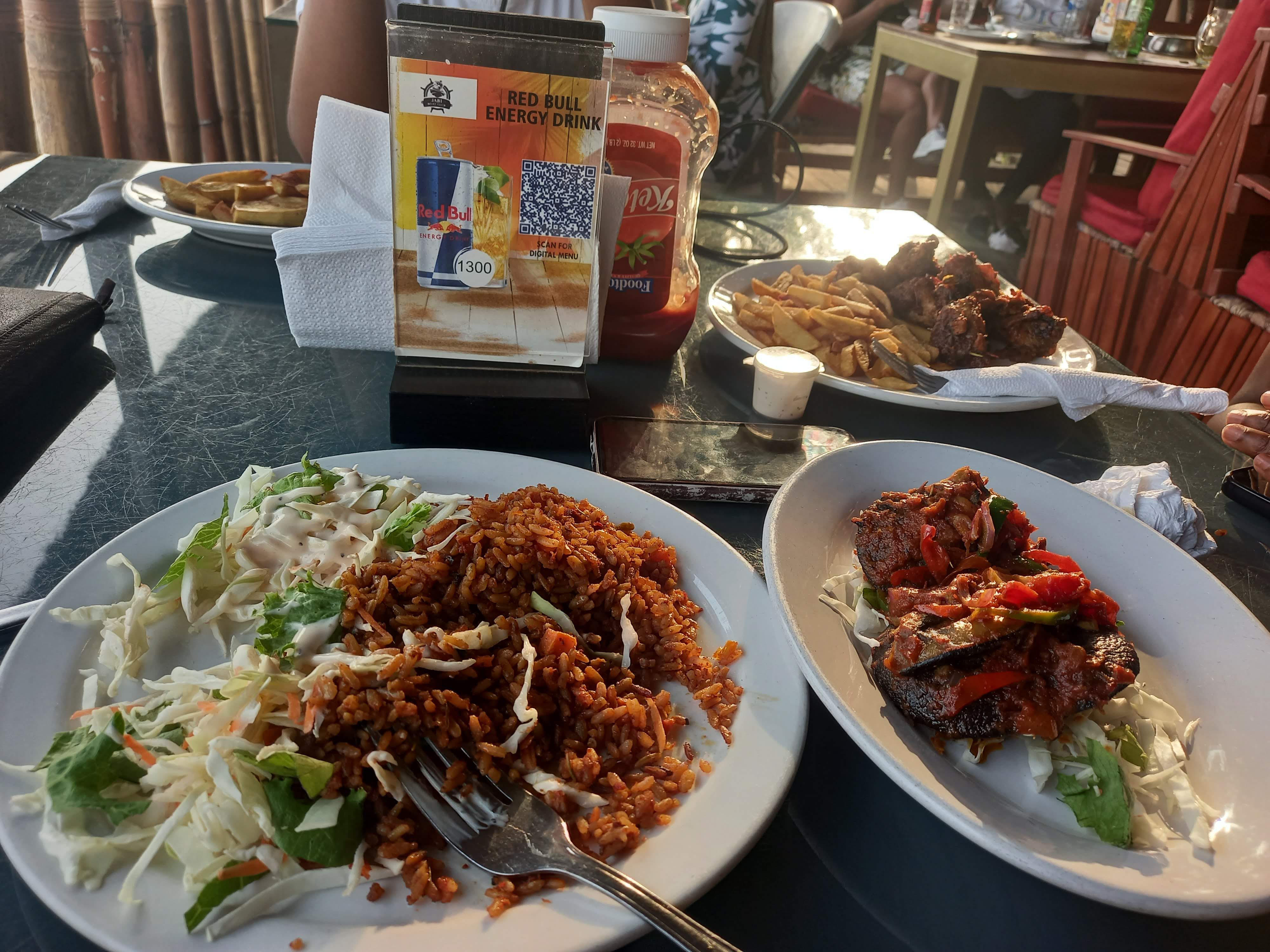 Food at Jabi Boat Club, Abuja